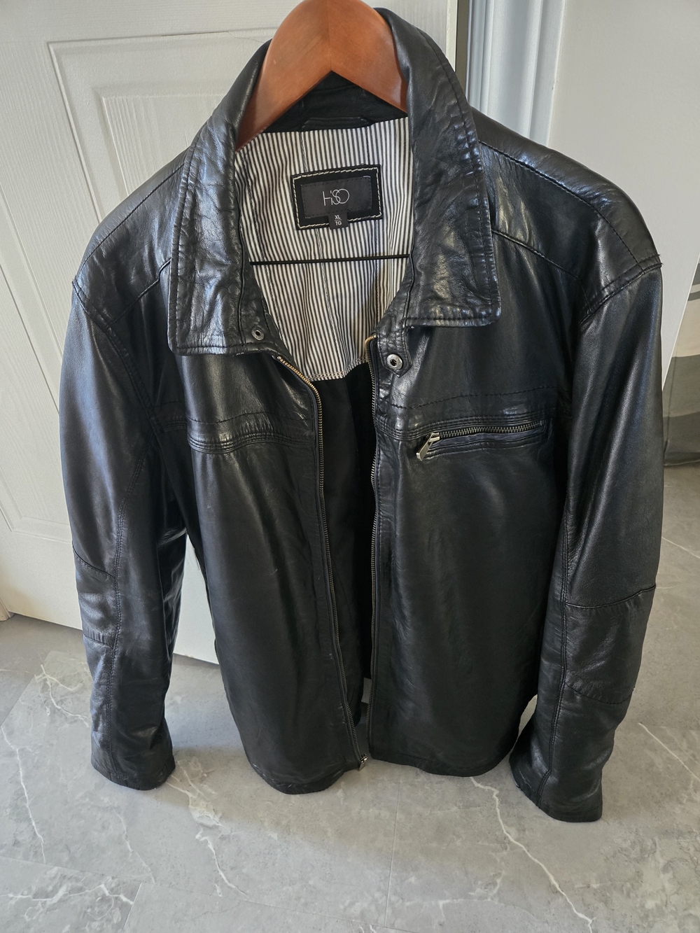 Black Men's Leather  Jacket